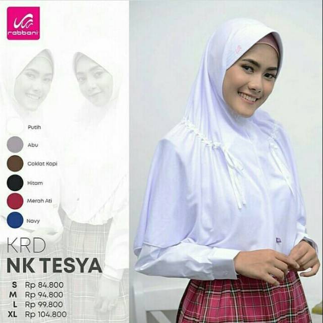 (PROMOO) JILBAB RABBANI TESYA /RABBANI ORI / KERUDUNG SEKOLAH RABBANI