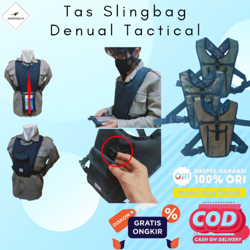 Chest Bag Pelindung Dada Berkendara Tas Dada Handphone Ojol Tas Holder Hp Tactial Tas Dada Tni Tas H