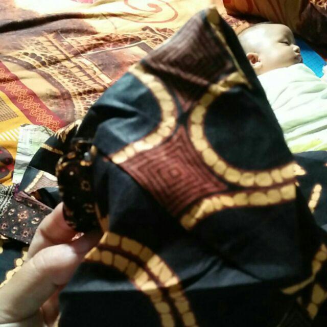 Gamis Parang Black Couple Batik Sarimbit Muslim Kondangan Casual