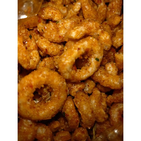 

cemilan lanting udang pedas enak gurih dimasak dengan cabe asli