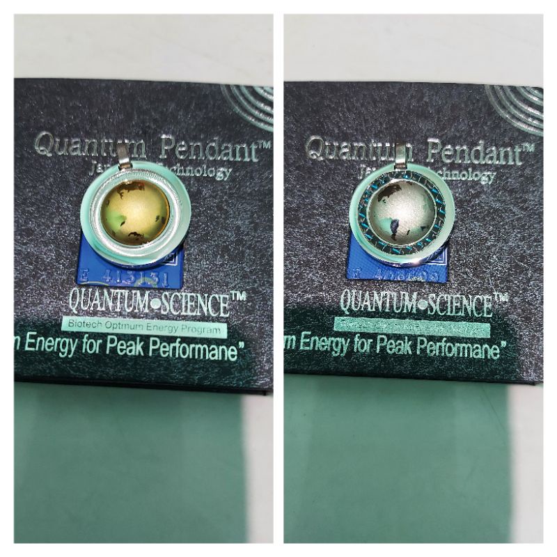 kalung quantum/kesehatan bola dunia putih