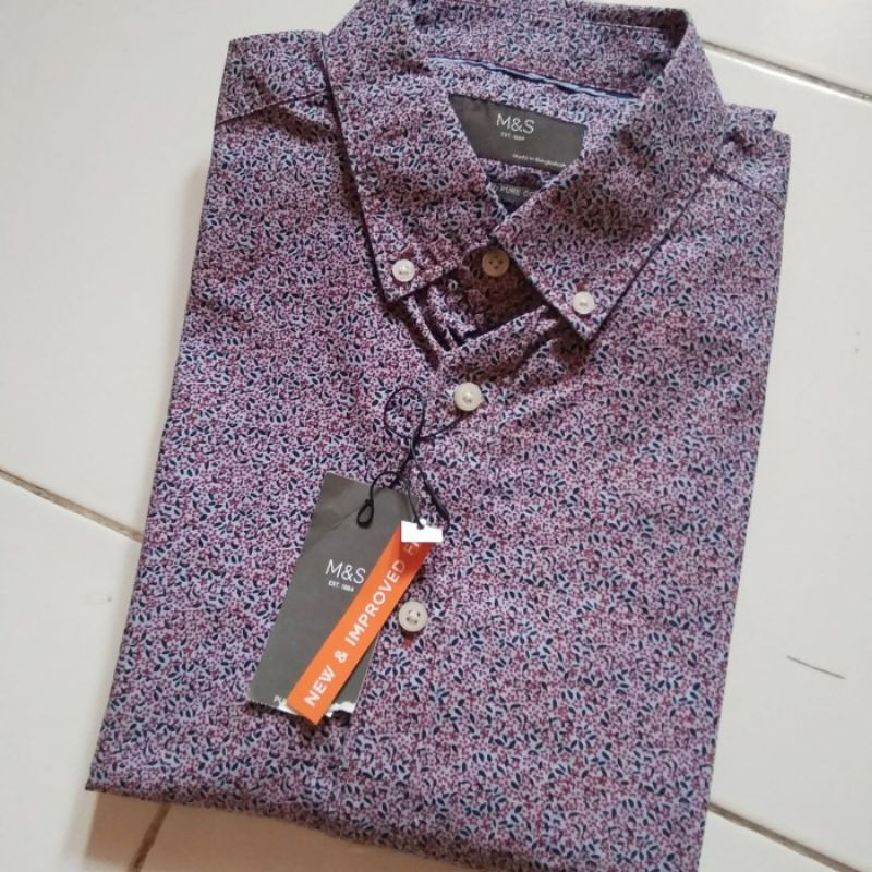 FASHION kemeja pria mark and spencer auth