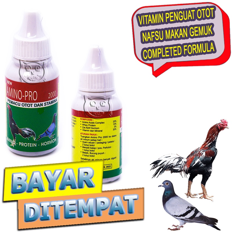 Amino Pro 2000 Vitamin Nafsu Makan Stamina Ayam Burung