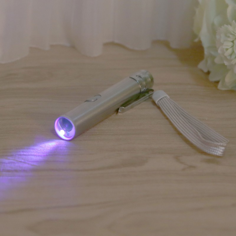 3in1 LED Laser Light Infrared USB Rechargeable UV Torch Pen