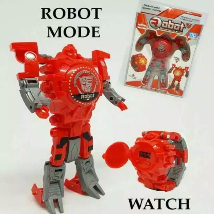 JAM TANGAN ANAK ROBOT - jam tangan robot jam tangan tahan air jam tangan unik jam tangan anak laki l