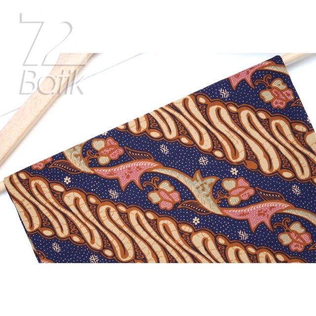 KAIN BATIK KATUN Premium Motif Parang Sulur Warna Biru Merah Hijau Coklat 727683 Cap 72 Jarik Jarit Samping Kebat Panjang Batik Katun Modern Premium Bahan Seragam Batik Pernikahan Kantor Keluarga Murah Kamen Jadi Batik Bali Lembaran