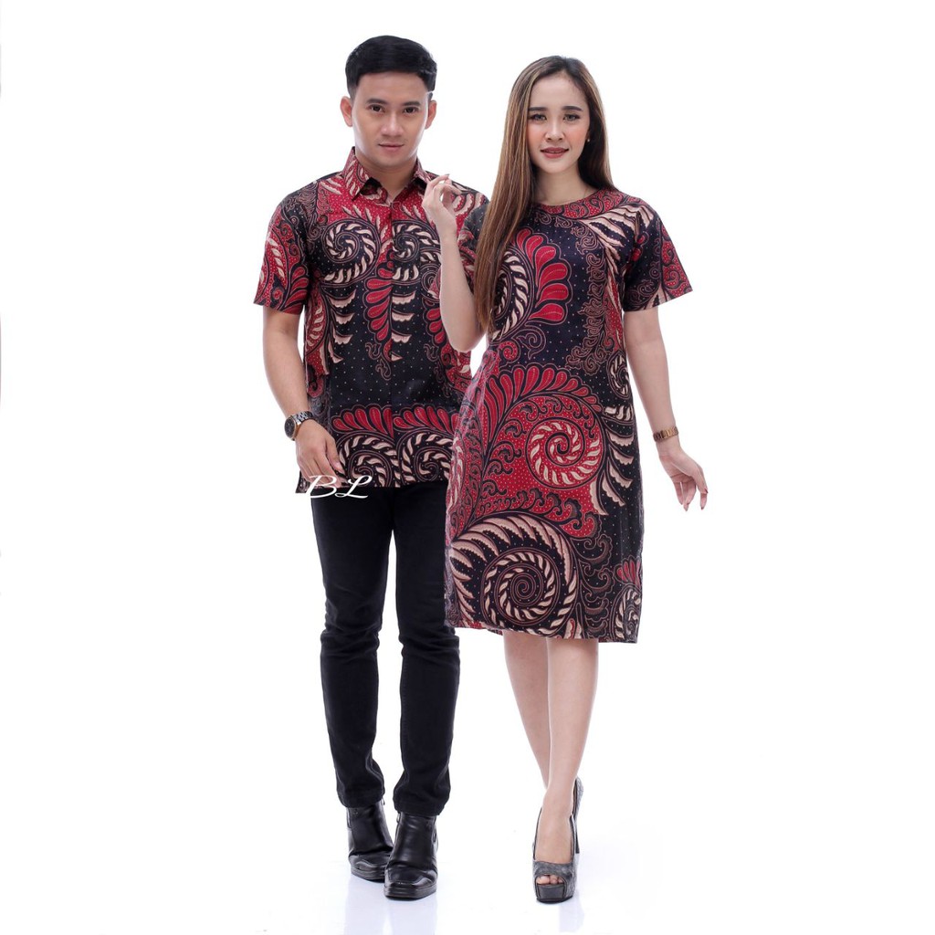 Maura Couple - Sania Ruffle Batik Couple Ori Ndoro Jowi DNT Garansi Termurah Shopee MERAK-BAJU NATAL-5