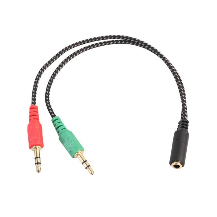 Kabel Audio Splitter jack 3.5mm Aux spliter