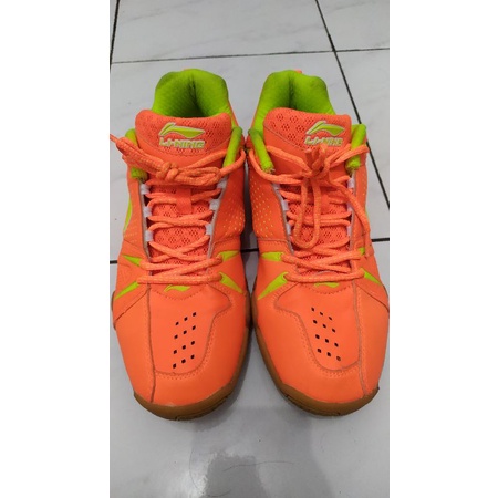 Sepatu Badminton Lining - Orange Original SECOND