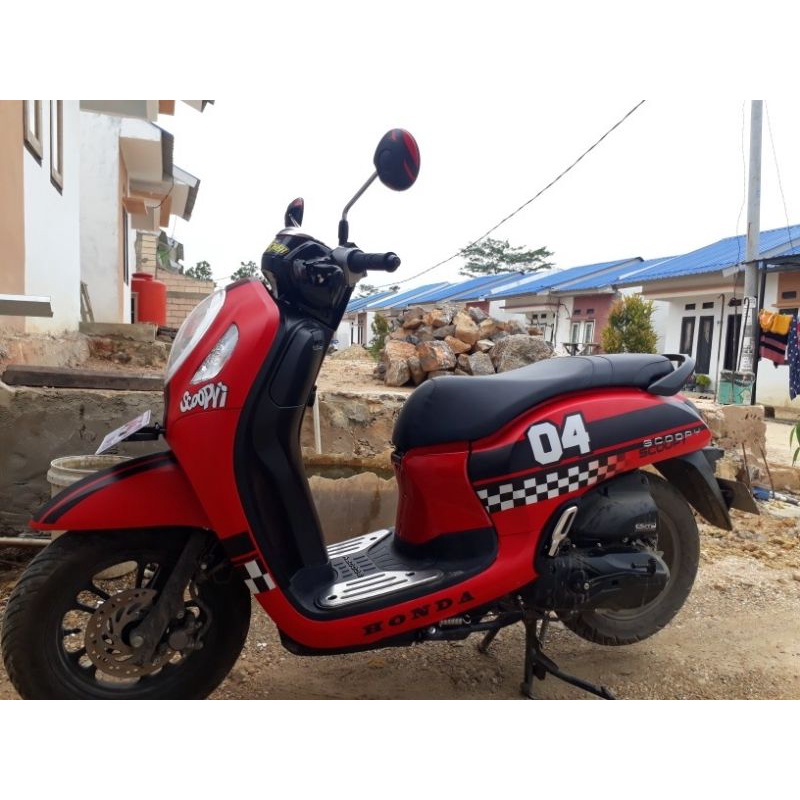 Decal Sticker All new scoopy 2022 fullbody scoopy prestige full body custom cafe racer minimalis des