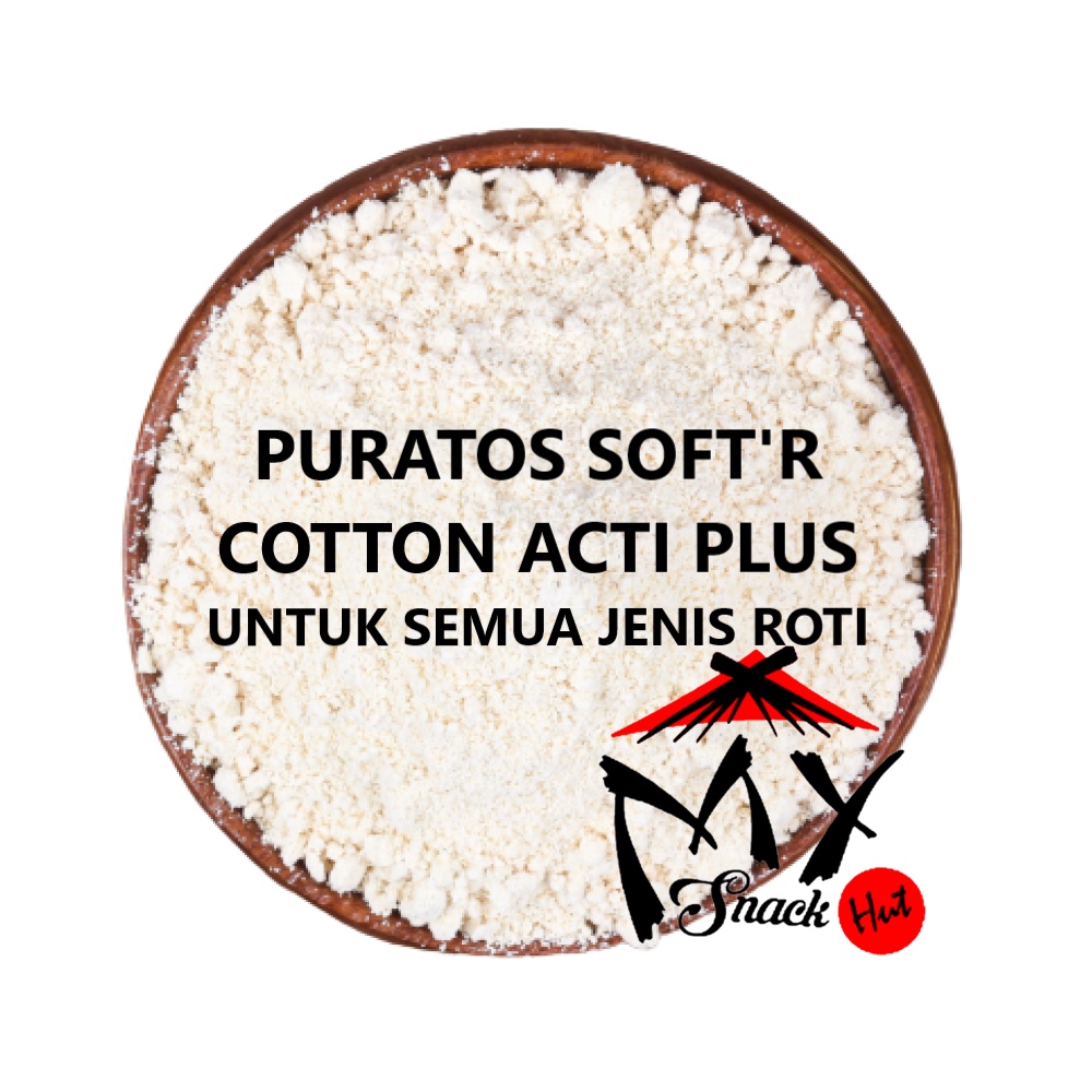 PURATOS SOFT'R 50GR - COTTON ACTI PLUS BREAD IMPROVER PENGEMPUK PELEMBUT PELEMBAB SEMUA JENIS ROTI HALAL MUI