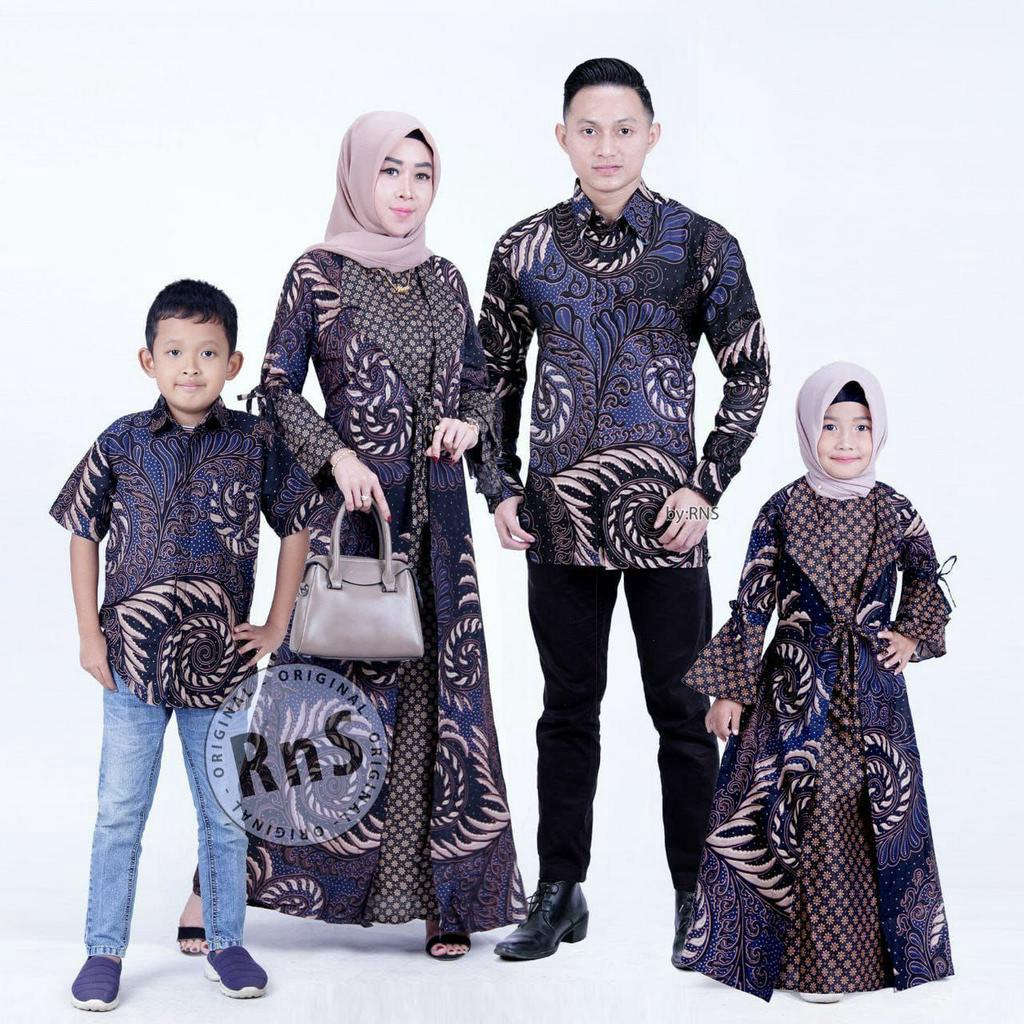 Saroja | Couple Batik Gamiss Jessy kerah Jas Motif Puser (3 Warna)