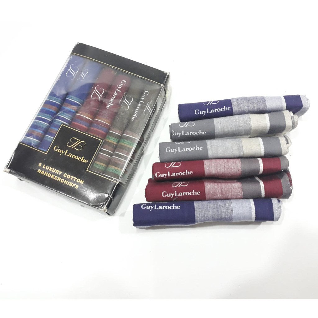 Sapu Tangan Pria Katun Terang dan Gelap Saputangan Handkerchief