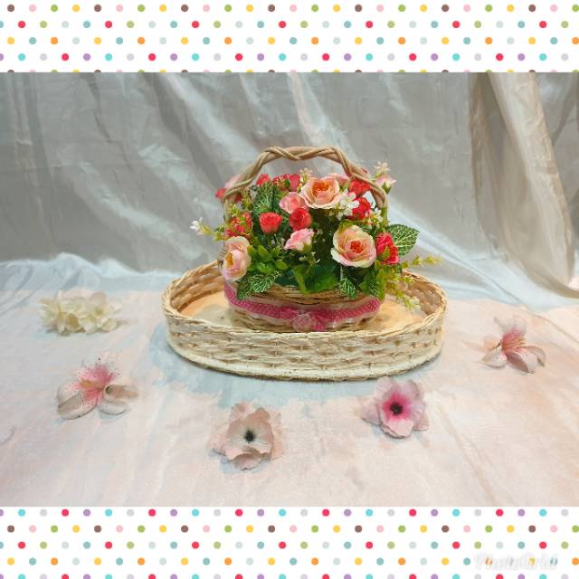 

K8S - Keranjang rotan murah oval S 29x22X5cm hampers parcel lamaran mahar souvenir hadiah kado pernikahan