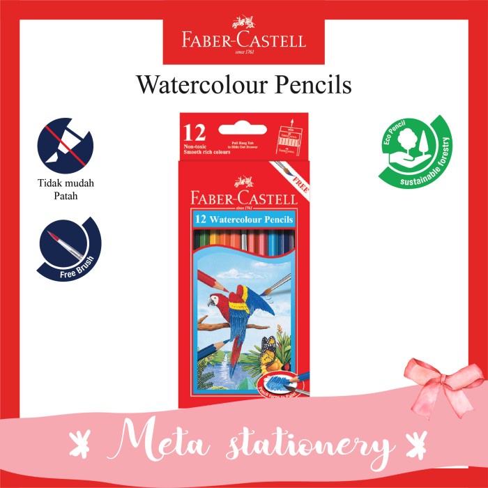 

Bergaransi Pensil Warna Water Color Faber Castell 12 Long Bagus