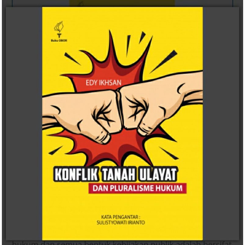 Buku Konflik Tanah Ulayat dan Pluralisme Hukum - Edy Ikhsan