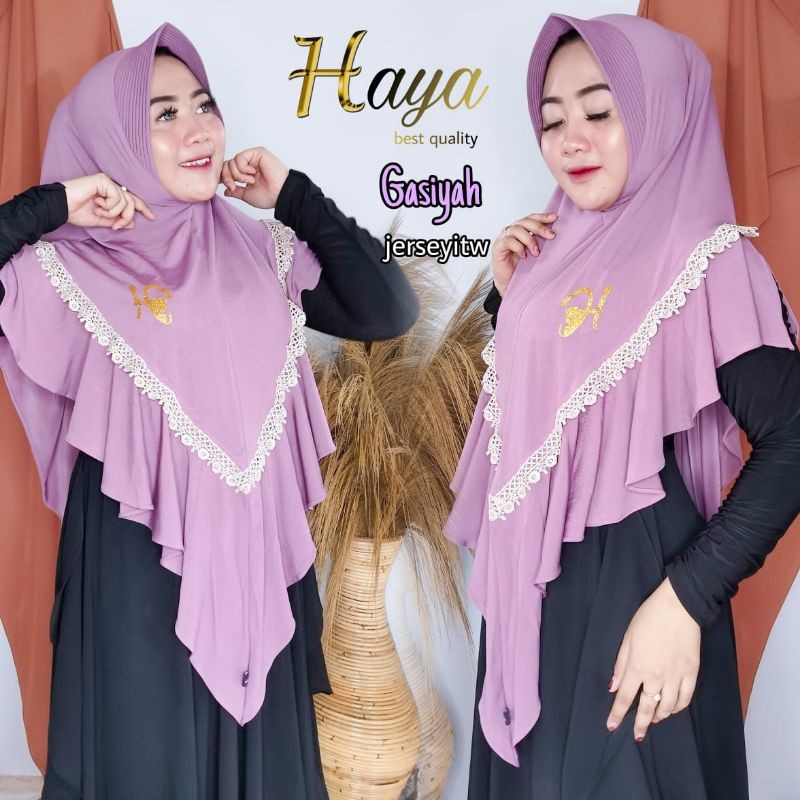 Haya Gasiyah Hijab instan Jersey