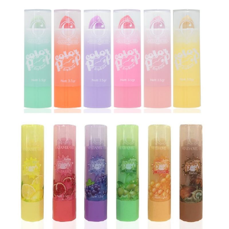 [BPOM] MADAME GIE COLOR POP LIP BALM FRUITY SERIES / MADAM GIE LIP BALM