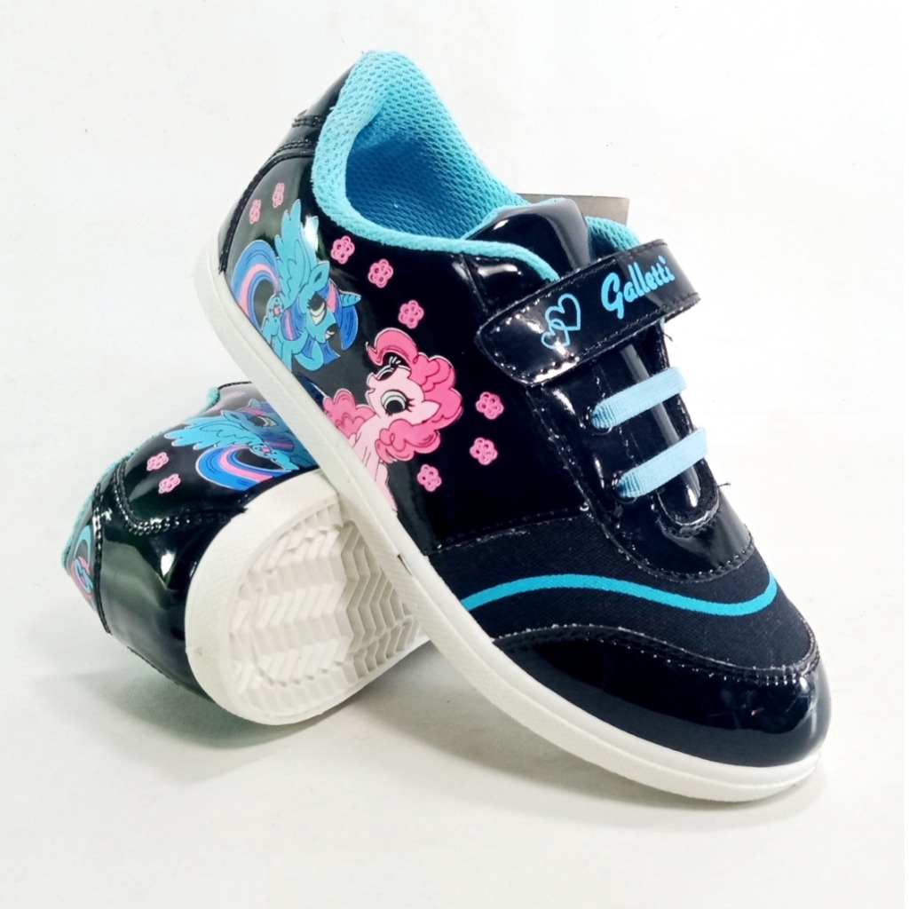 Galletti FANIA Sepatu Sneakers Anak Little Pony Size 27-34 White Blue