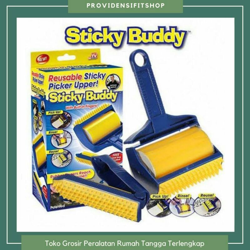 Sticky Buddy Lint Roller / Sikat pembersih bulu dan debu