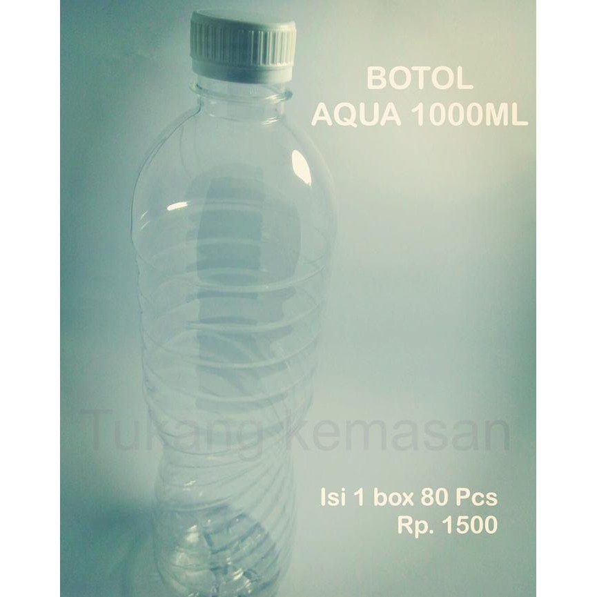 Botol Pet Aqua 1 Liter