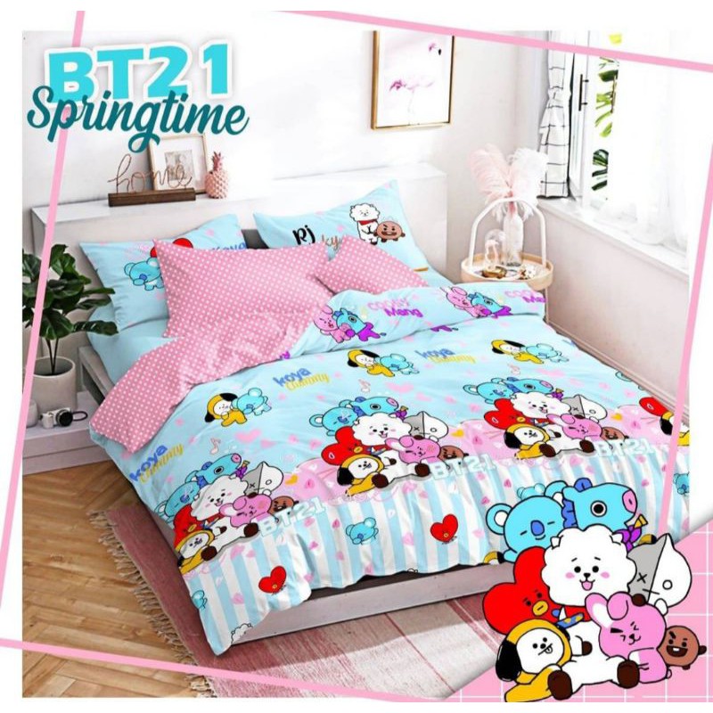 Bedcover BT21 / Bedcover BTS / Sprei BTS