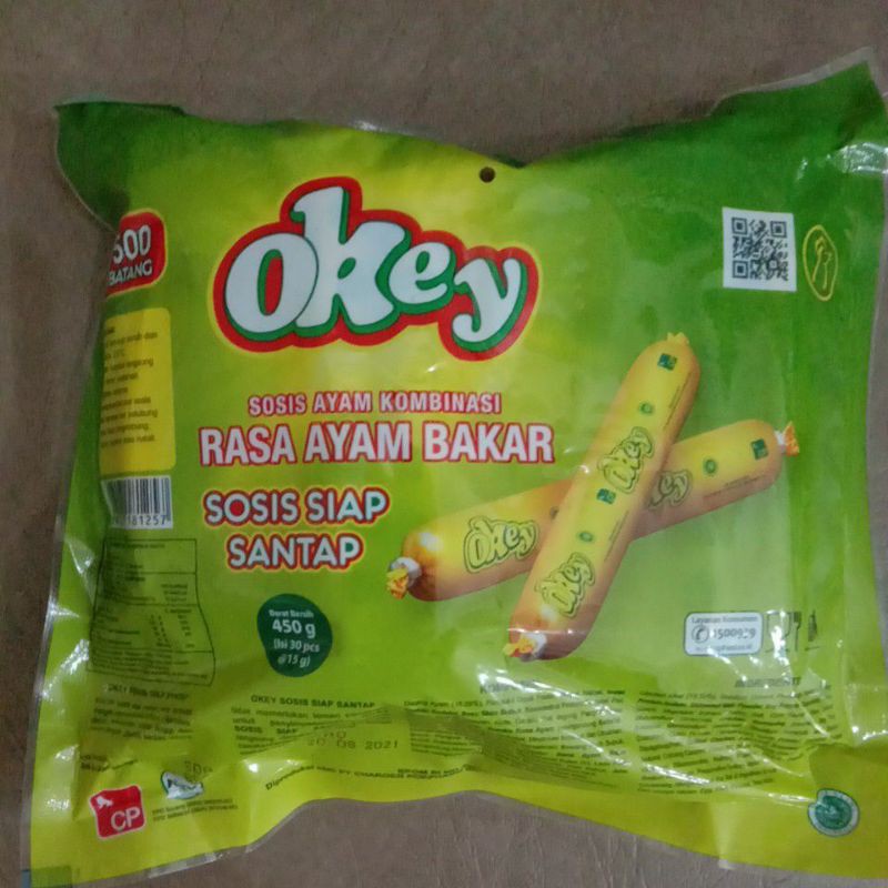 sosis Okey (30pcs@15g) / sosis500 / sosis ayam okey
