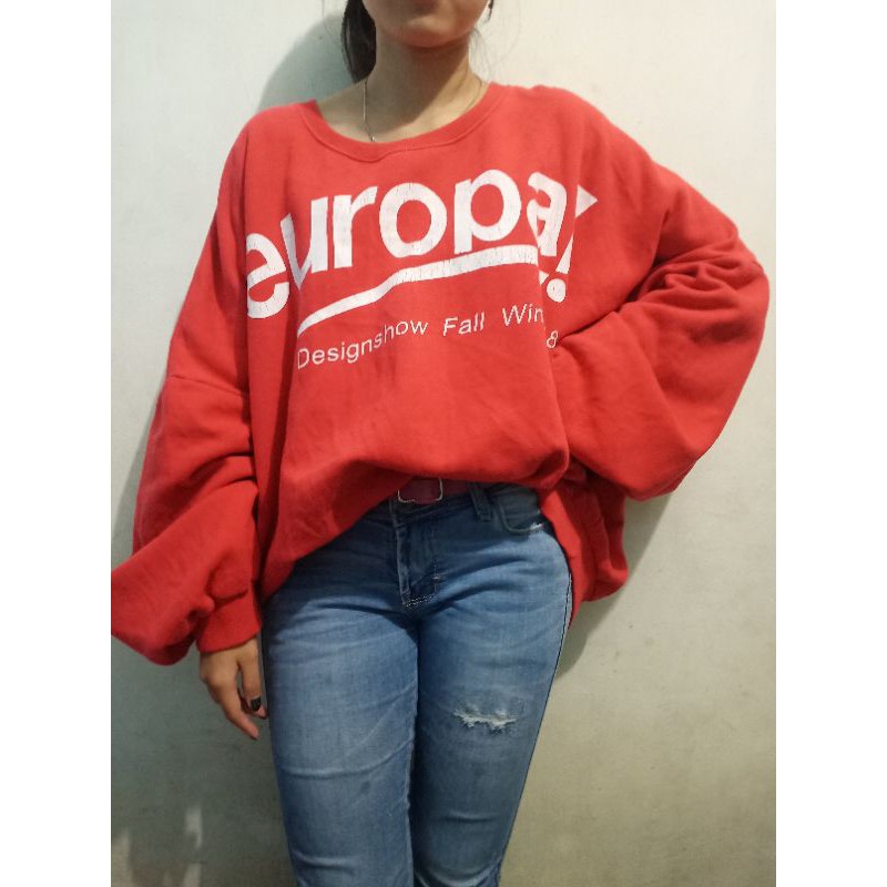 thrift crewneck oversize balon