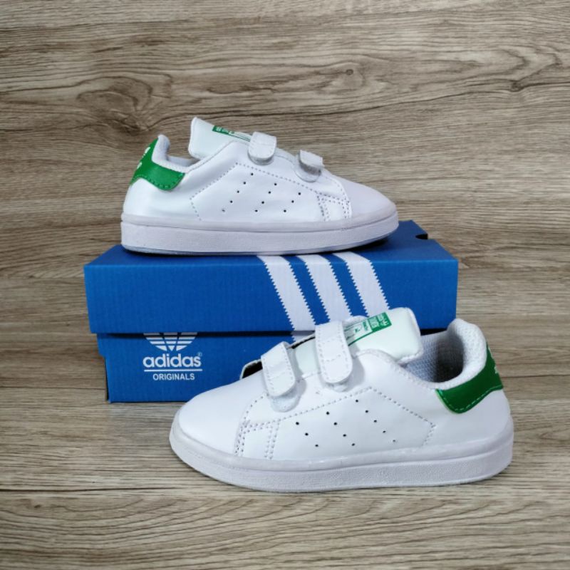 SEPATU ANAK ADIDAS STANSMITH VELCRO SEPATU PUTIH ANAK SEPATU ANAK LAKI LAKI PEREMPUAN