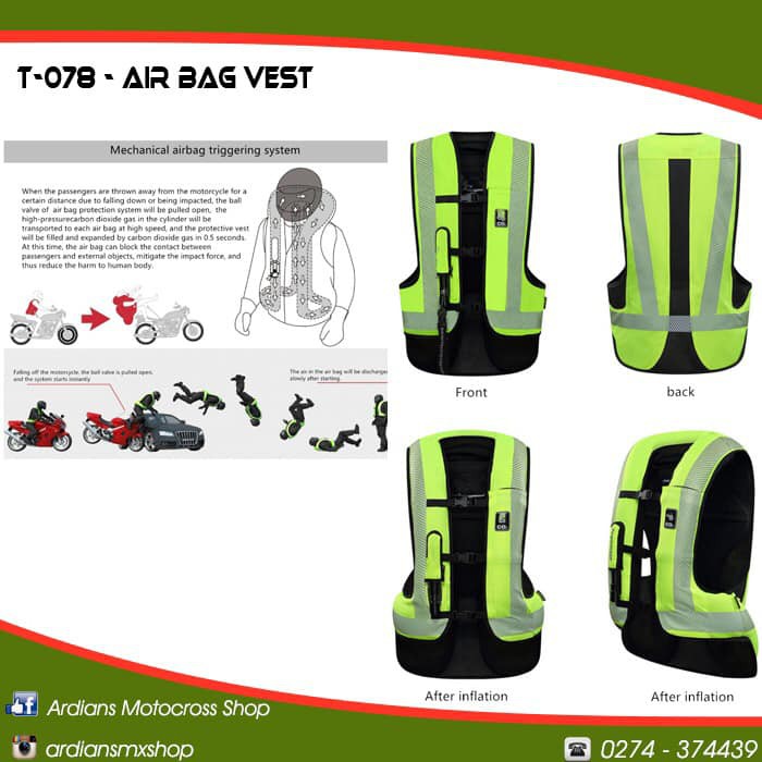 AIR BAG VEST - T-078 - ROMPI KANTONG UDARA