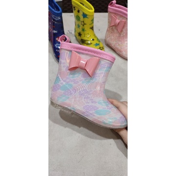 Rainbow Boots anak colorful pvc no brand (24-28)