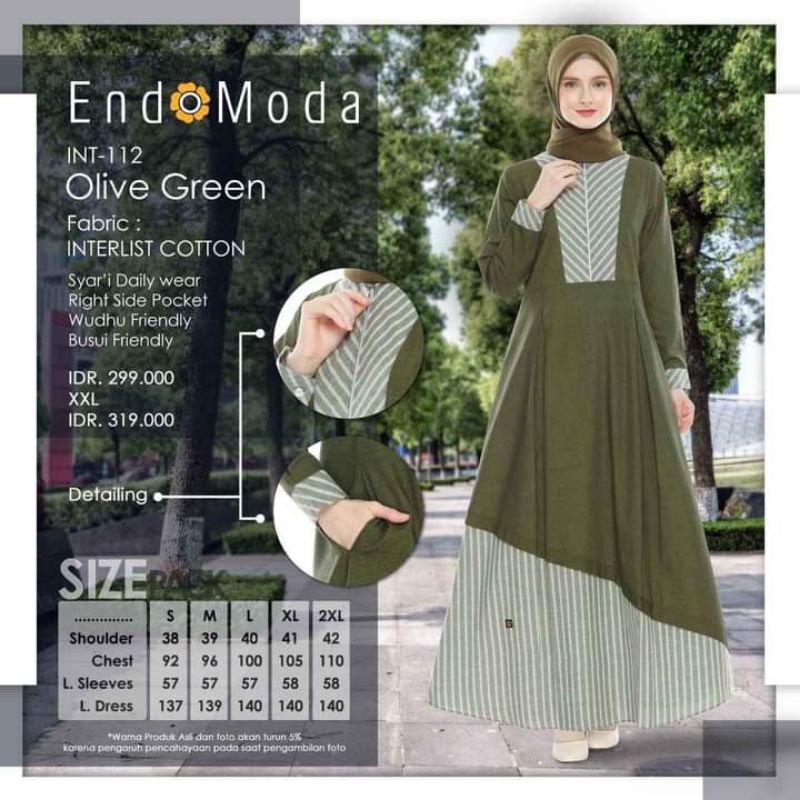 NEW ARRIVAL PROMO GAMIS ENDOMODA TERBARU 2021 INT 112 ENDOMODA GAMIS