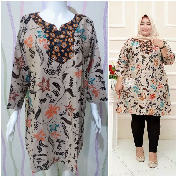 Ms Gamis Batik Sriwedari Maxi Bumil/busui Katun Sogan Allsize & Jumbo