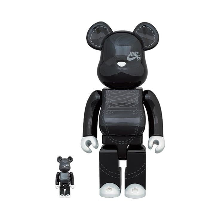 Bearbrick Nike SB Black 400% Set