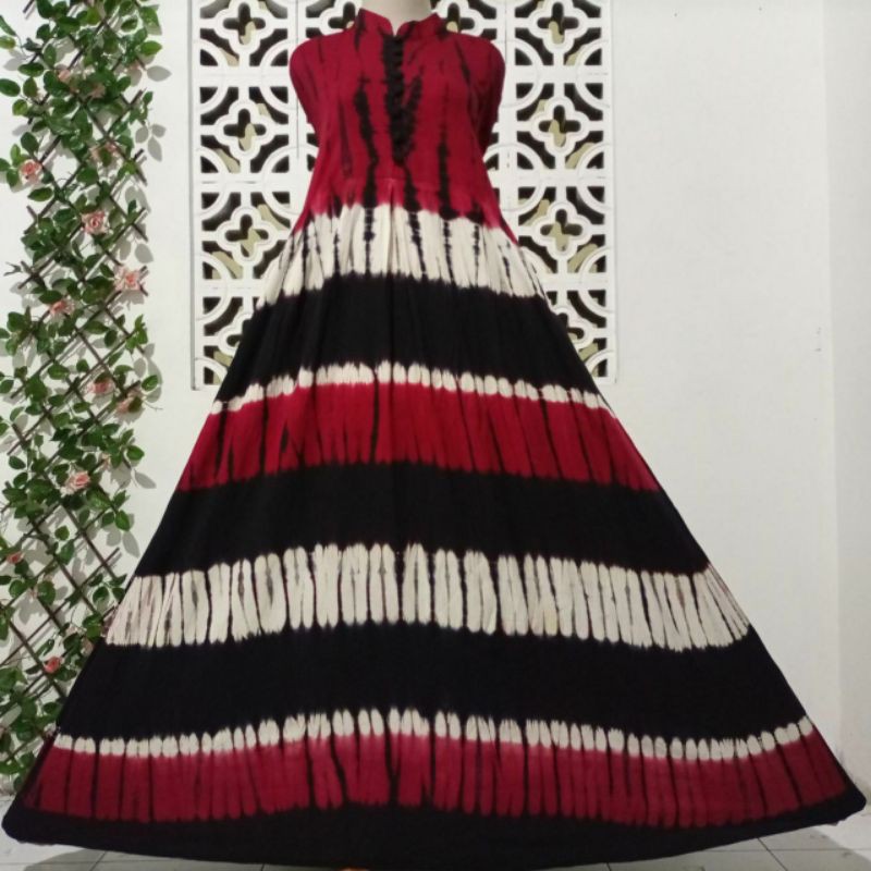 GAMIS TWILL MOTIF GARIS-GARIS BAHAN TEBAL