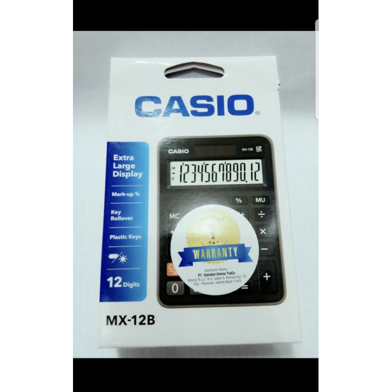 

kalkulator calculator casio mx12b mx-12b original garansi