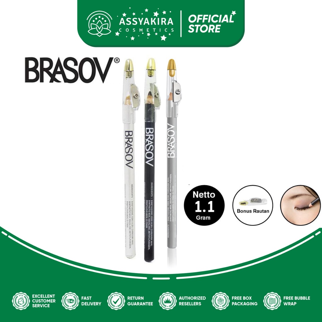 BRASOV Eye Liner Pencil Dengan Serutan