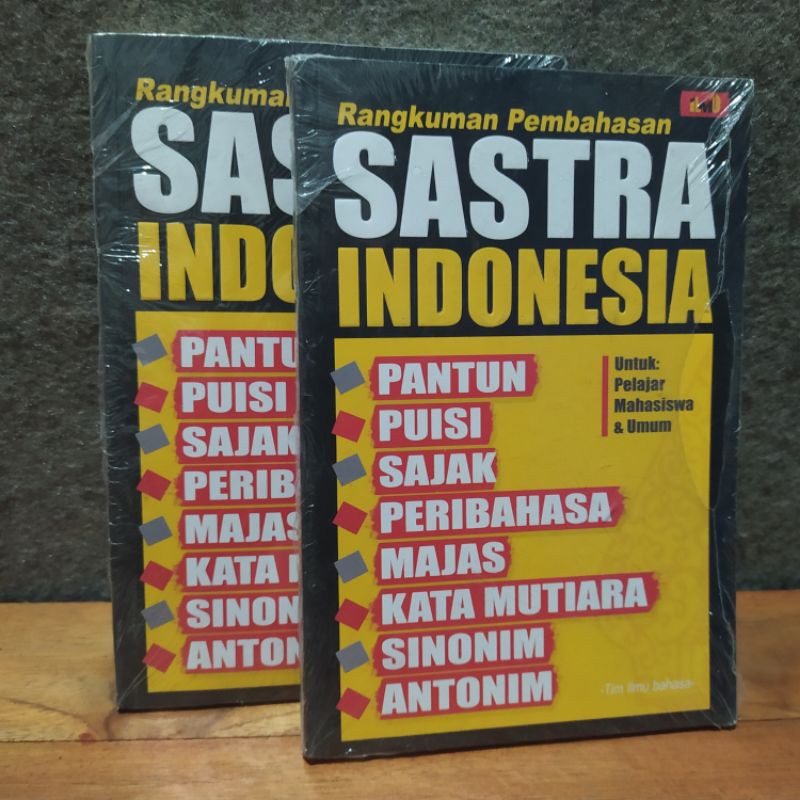 

RANGKUMAN PEMBAHASAN SASTRA INDONESIA