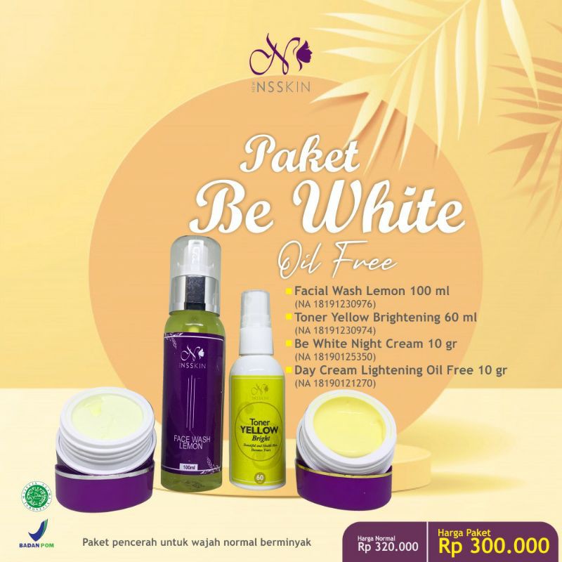 PAKET BE WHITE NS SKINCARE