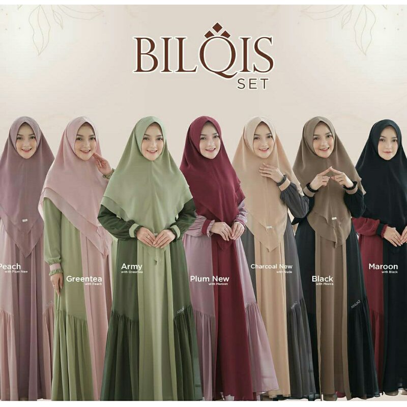 BILQIS SERIES BY ALHIJAZ OFFICIAL GAMIS OUTER GAMIS REMPEL