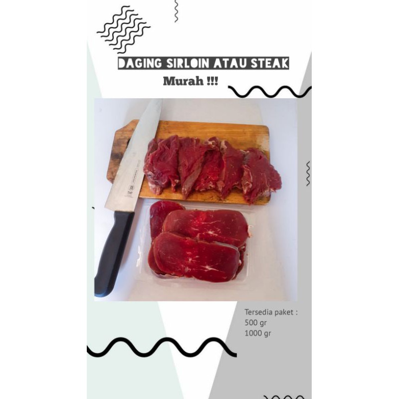 

Daging Steak atau Sirloin