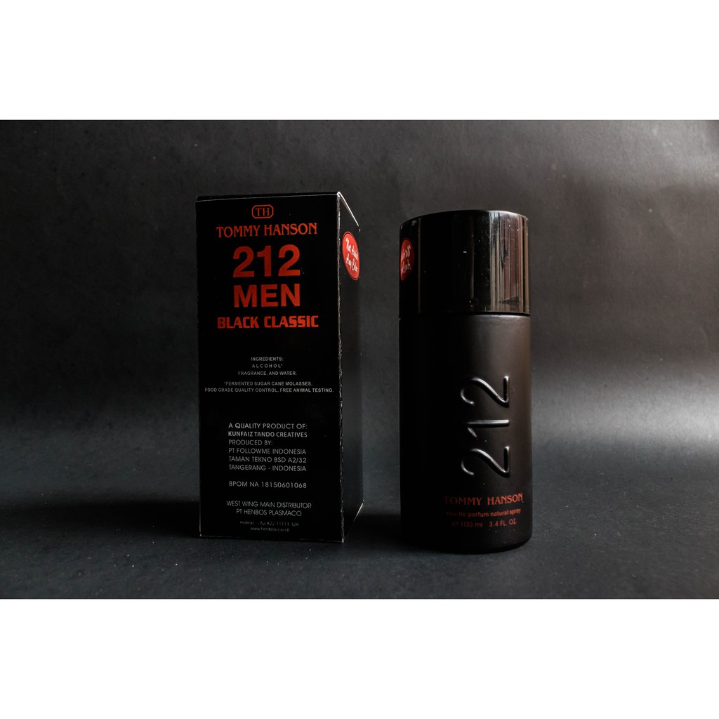 Parfum Pria Tommy Hanson 212 Men (Black Classic)