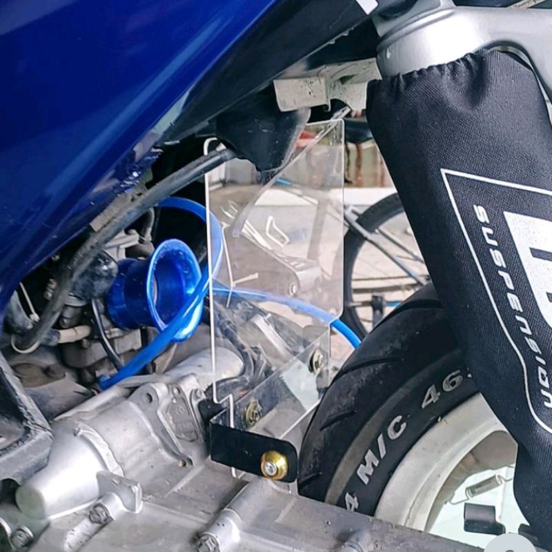 Mudflap Akrilik Beat Karbu | Penahan Lumpur Akrilik Pengganti Box Filter Beat Karbu