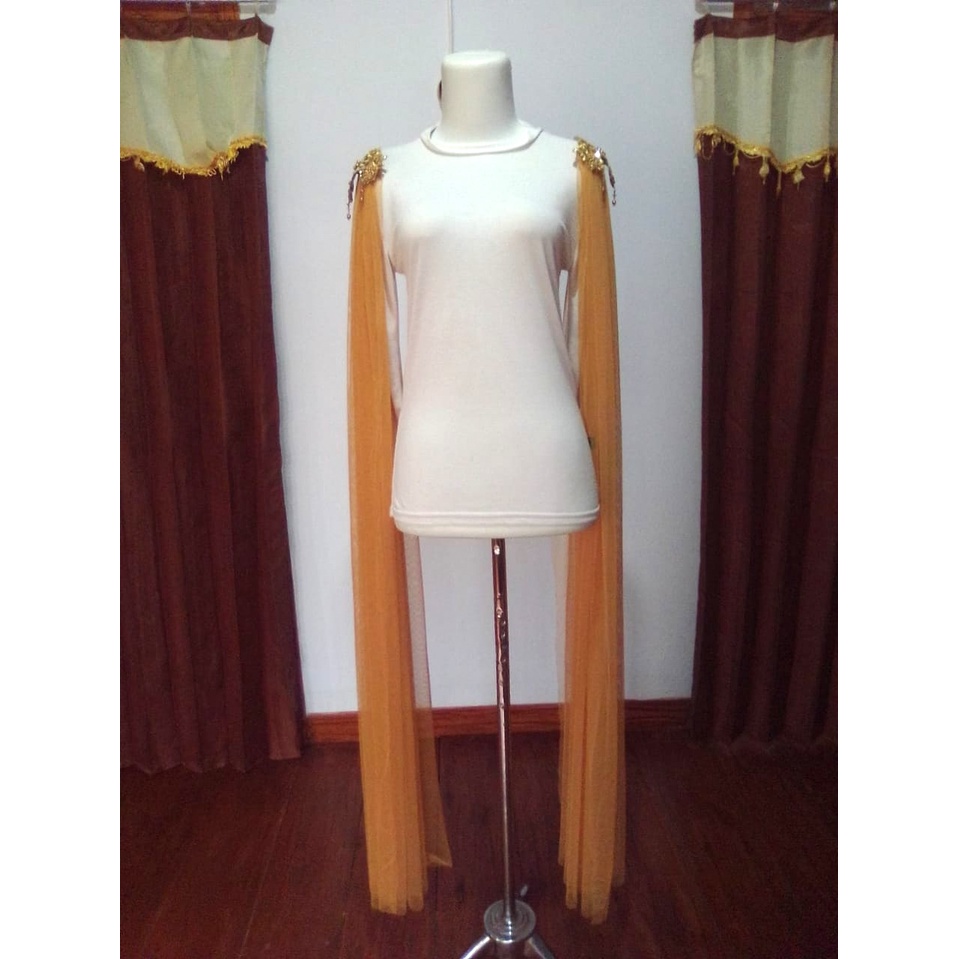 [kuning mas gold ] Sayap Pundak Kebaya Pengantin / Sayap Bahu / Slayer Pundak / Slayer Bahu