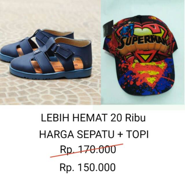 SANDAL DECKS ANAK NEW BRONGSONG BIRU DONGKER