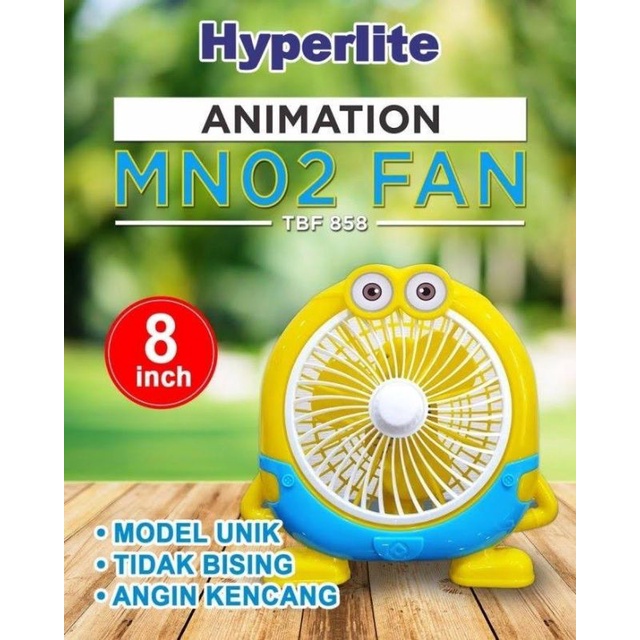 Arashi Hyperlite Animation MN02 Kipas Angin 8&quot; Kipas Karakter Minion Desk Fan