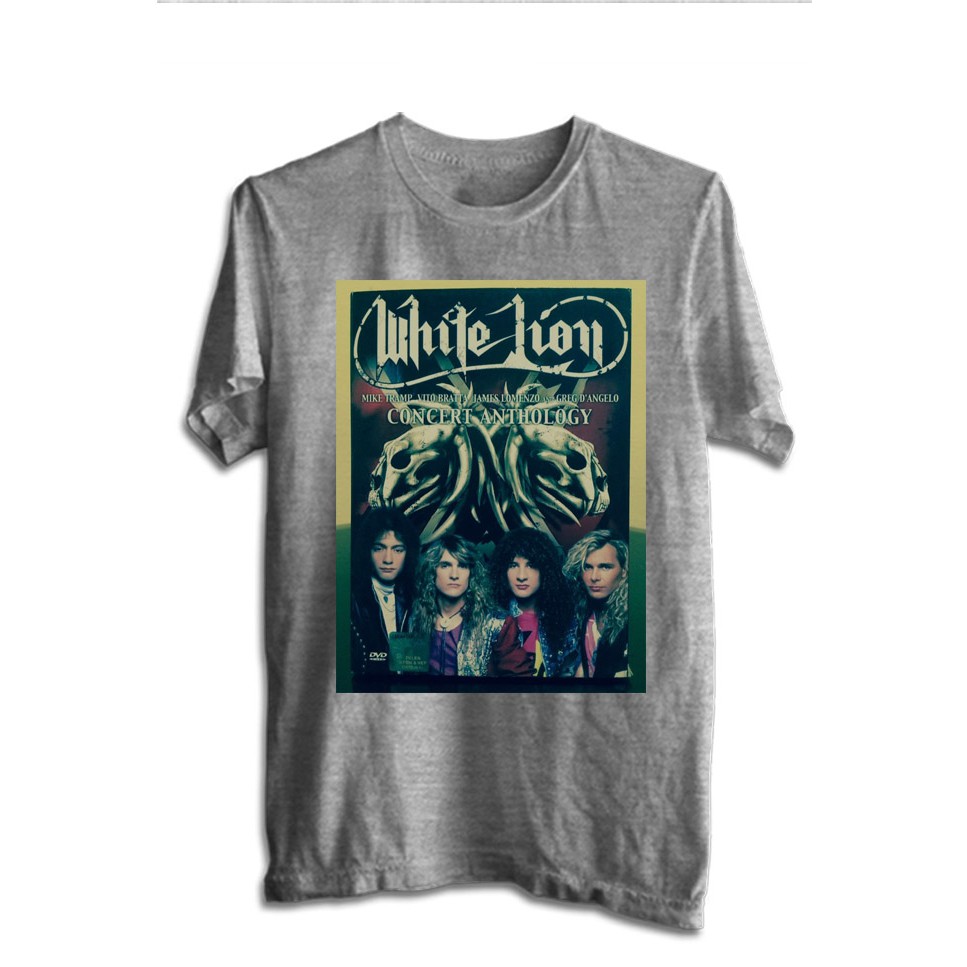 KAOS BAND WHITE LION TSHIRT MUSIK ROCK WHITE 01