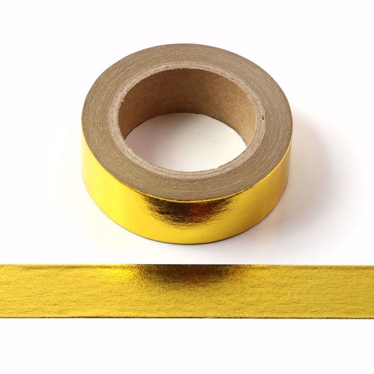 

SOLID SINGLE COLOR FOIL WASHI TAPE - SELOTIP DEKORASI SHINY METALLIC