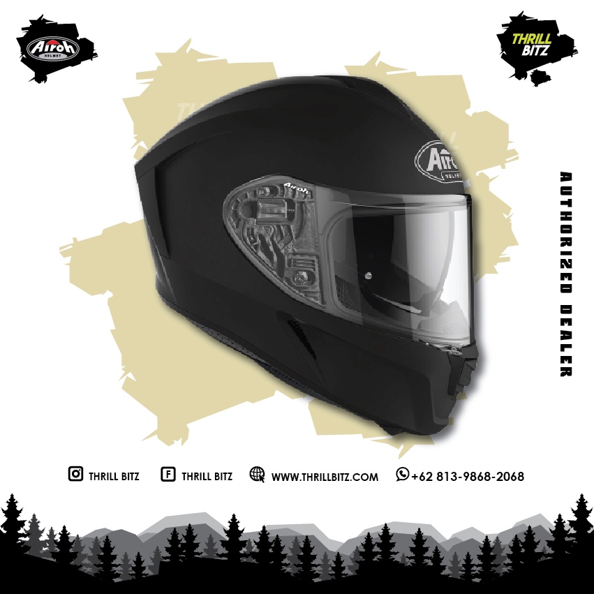 Helm Airoh Spark Helmet - Color Black Matt