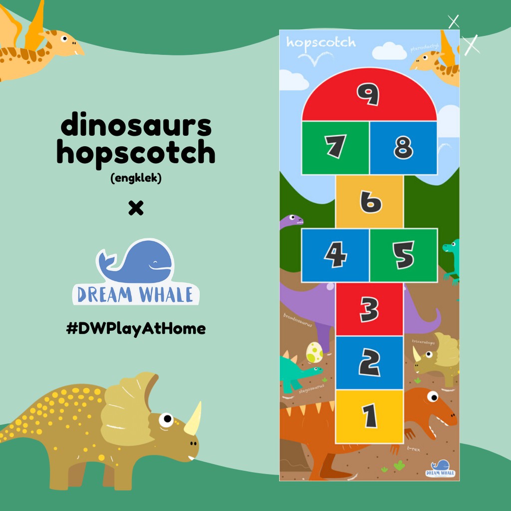Hopscotch/ Engklek Dinosaurs by DreamWhale